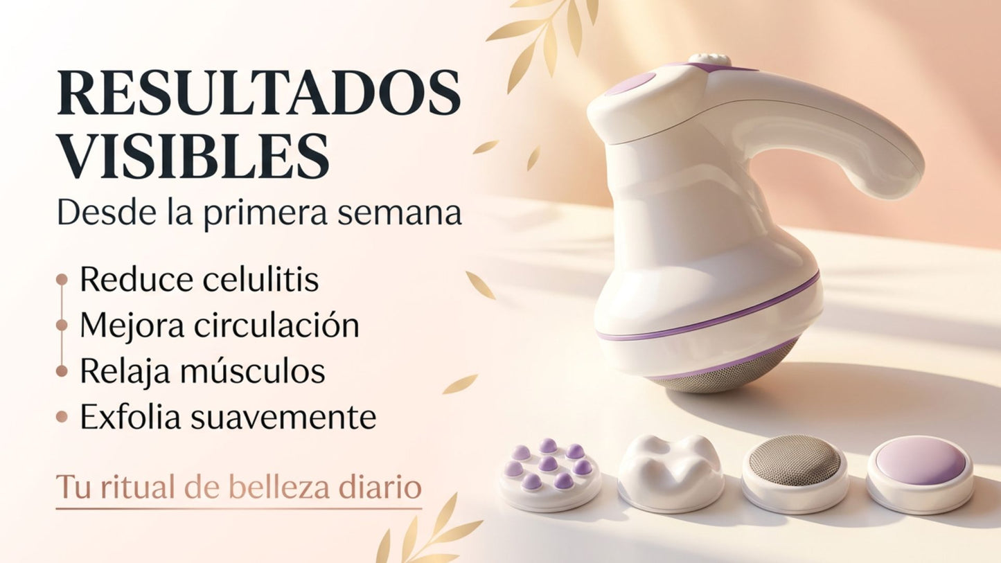 Luluú Sculpt™ | Masajeador Reafirmante y Anticelulítico